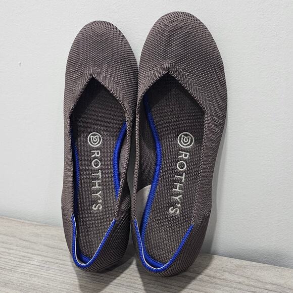 Rothy’s The Flat in mauve mink Muted Purple Women 6.5 round toe retired brown - Picture 7 of 9